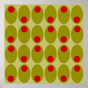 Poster verde-oliva do design