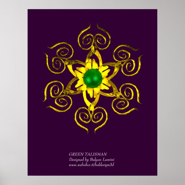 Poster VERDE TALISMAN, roxo (Frente)
