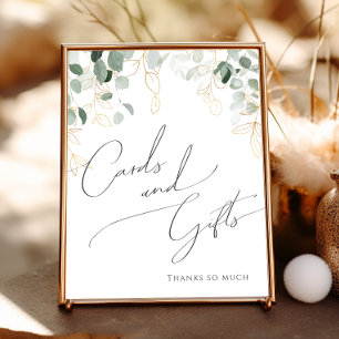 Poster Verde Whimsical e Dourado Cartões e Presentes