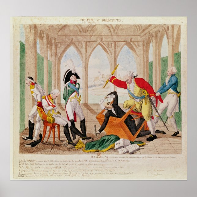 Pôster Vergonha e arrependimento, uma peça tragi-cômica (Frente)