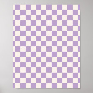 Poster Verificação Roxa, Padrão do Quadro de Verifica