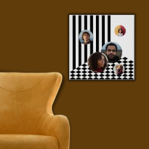 Verificador de faixas brancas pretas de colagem de