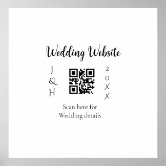 POSTER VERIFICAR QR SITE DE CASAMENTO NOME DO CASAL ANO S