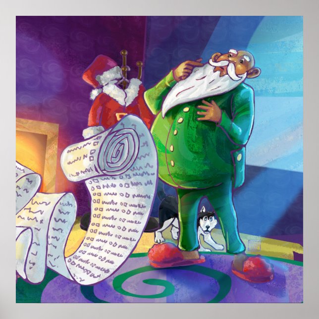 Pôster Verifique duas vezes Papais noeis (Frente)