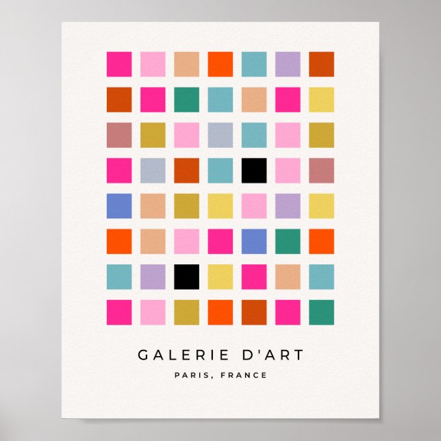 Poster Verifique o quadro de verificação geométrica do Me (Frente)