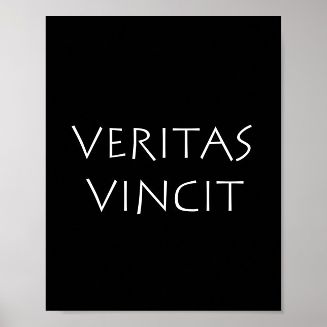 Poster Veritas vincit (Frente)