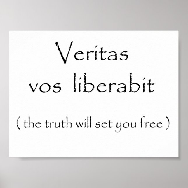 Pôster Veritas vos liberabit-poster (Frente)