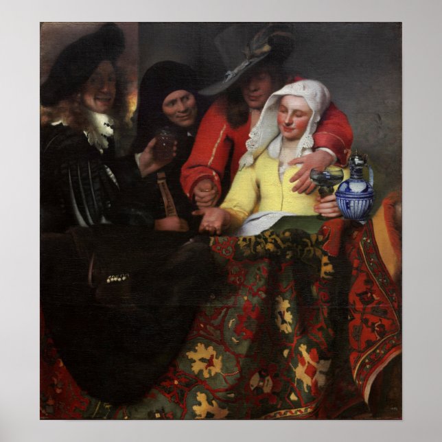 Poster Vermeer - A Proxeneta 1656 (Frente)