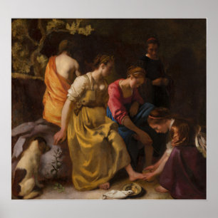 Poster Vermeer - Diana e suas Companheiras 1656