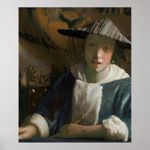 Poster Vermeer Interior Holandês — Luz Luminosa