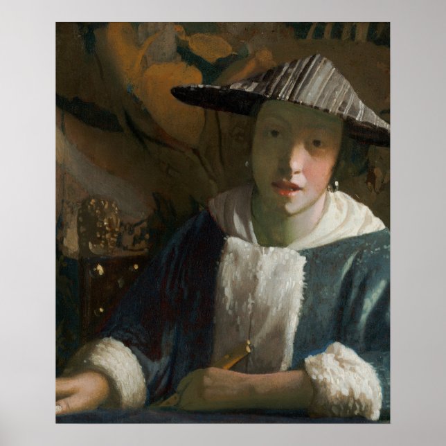 Poster Vermeer Interior Holandês — Luz Luminosa (Frente)