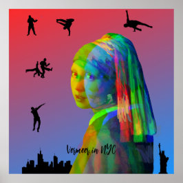 Poster Vermeer na NYC