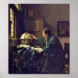 Poster Vermeer - O Astrônomo 1668