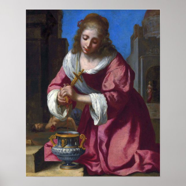 Poster Vermeer - Santa Práxedes 1655 (Frente)