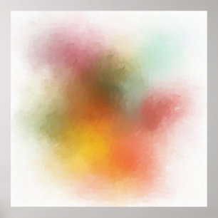 Poster Vermelho Amarelo Azul Verde Púrpura Cor-de-Rosa Mo