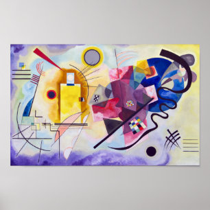 Poster Vermelho Amarelo Azul, Wassily Kandinsky