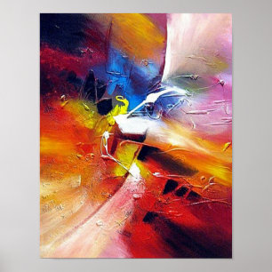Poster Vermelho Amarelo Vermelho Amarelo Contemporâneo A