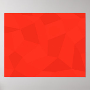 Poster Vermelho, arte geométrica legal, na moda, moderna