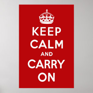 Poster Vermelho carmesim