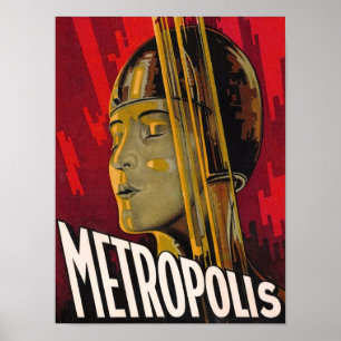 Pôster Vermelho da metrópole