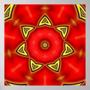 Poster vermelho do Daffodil