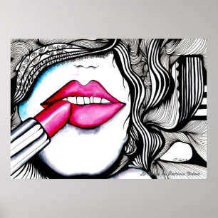 Poster Vermelho do La