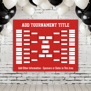 Poster Vermelho do suporte do competiam dos esportes