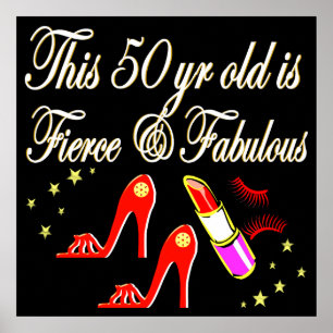 POSTER VERMELHO E FABULOSO 50º ANIVERSÁRIO