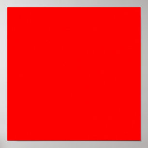 Poster Vermelho FF0000