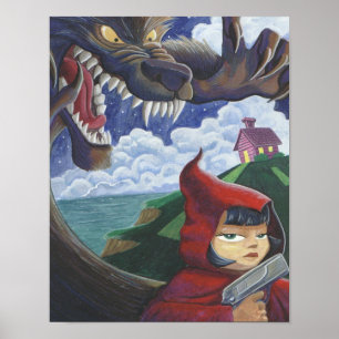 Poster Vermelho Grande