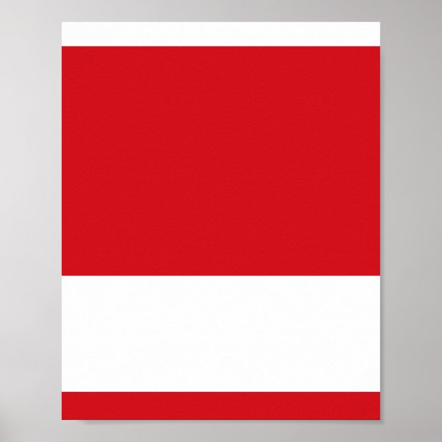 Poster Vermelho listrado (Frente)