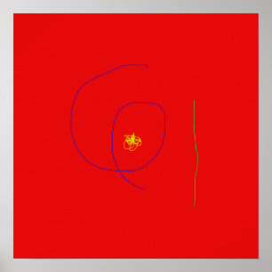 Poster Vermelho minimalista