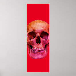 Poster Vermelho Pop de Skull