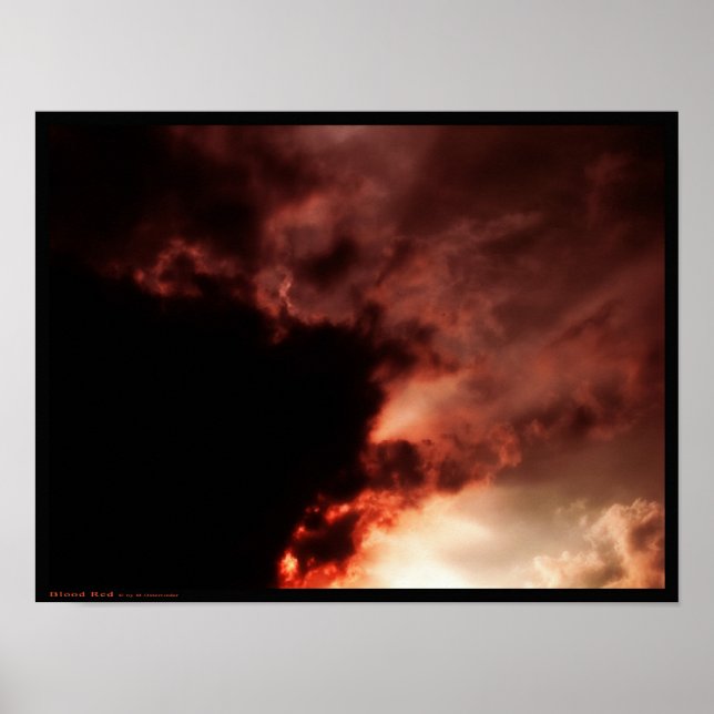 Pôster Vermelho Sangue (Frente)