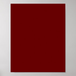 Poster Vermelho sanguíneo (cor sólida)