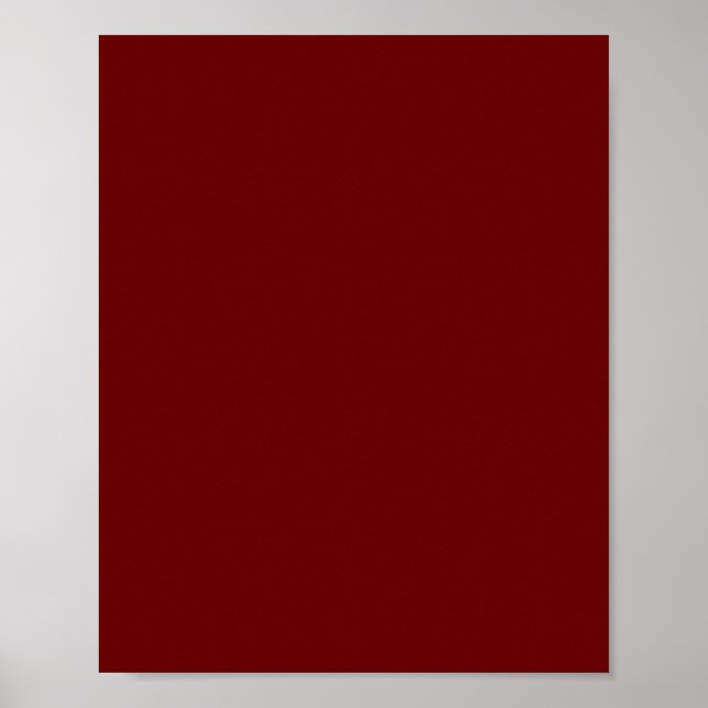 Poster Vermelho sanguíneo (cor sólida) (Frente)