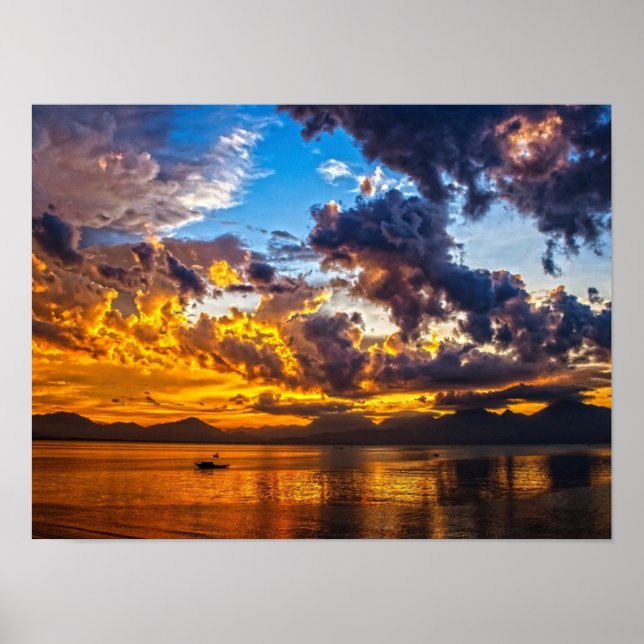 Pôster Vermelho sunset (Frente)