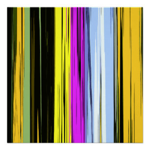 Pôster Vermelhos Amarelos Azuis Roxos Verticais Pretos