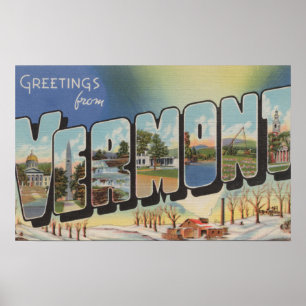 Poster Vermont (cena) do inverno - grandes cenas da letra