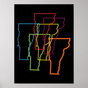 Pôster vermont prido blur