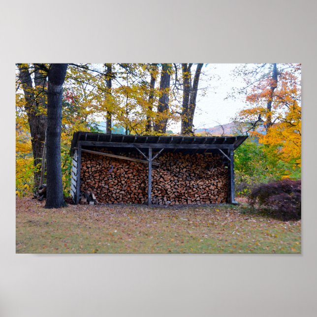 Pôster Vermont Wood Shed (Frente)