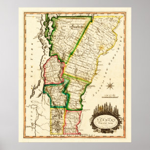 Poster VermontPanoramic MapVermont 2