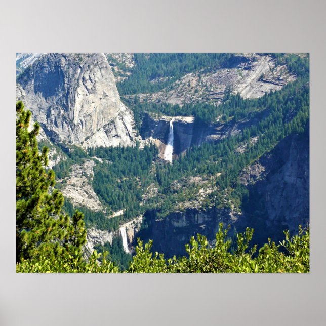 Poster Vernal e Nevada caem do Glacier Point, CA (Frente)