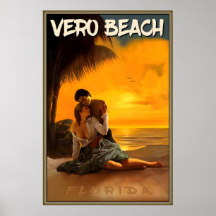 Poster Vero Beach Nascer do Sol Condado de Indian River F