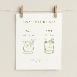 Poster VERONA Moss - Bebidas de Assinatura Minimalista Ve