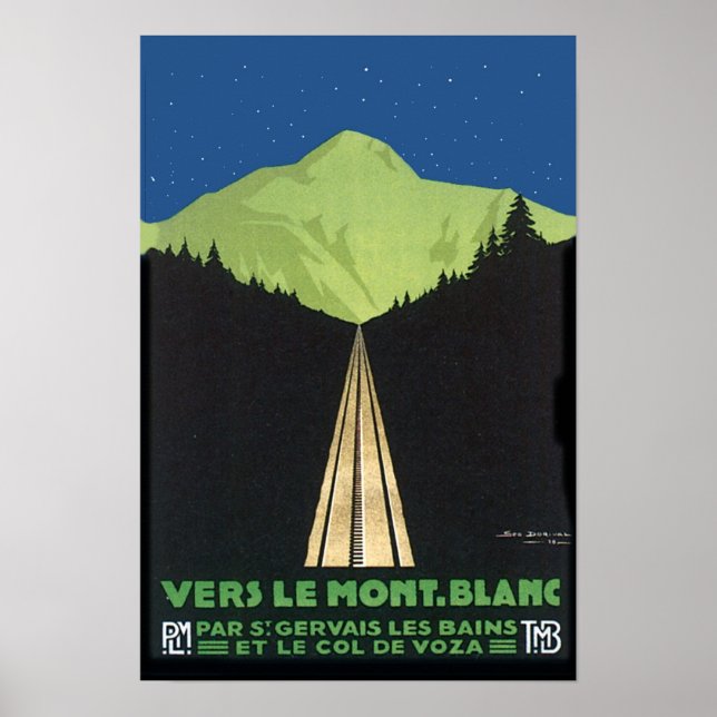 Poster Vers Le Mont. Blanc (Frente)