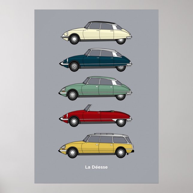 Poster Versão da Coleção Citroen DS (Frente)