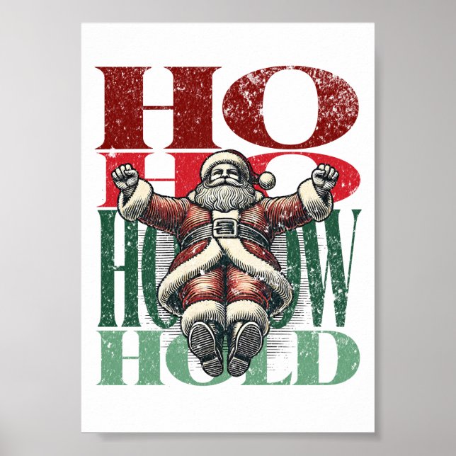 Poster Versão de Natal divertida de Retenção Hollow dos T (Frente)
