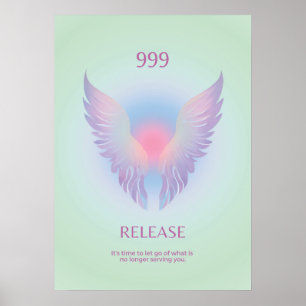 Poster Versão do Angel Number Aura 999