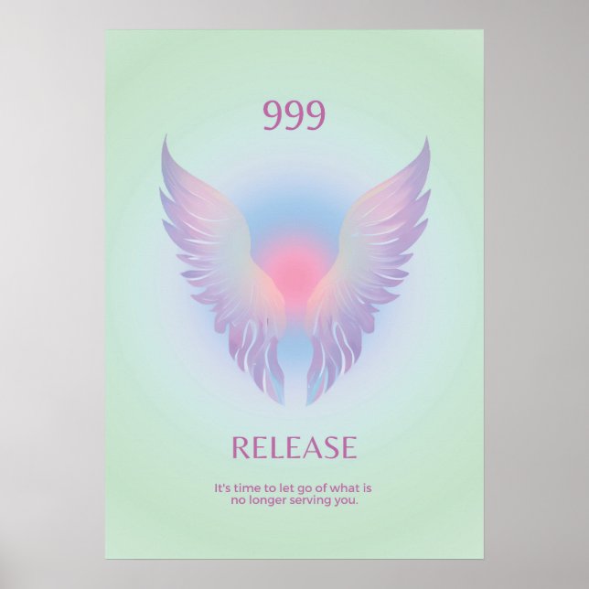 Poster Versão do Angel Number Aura 999 (Frente)